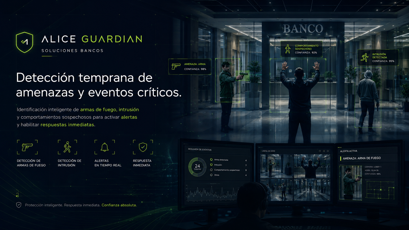 ALICE Security: detección de eventos críticos y armas de fuego