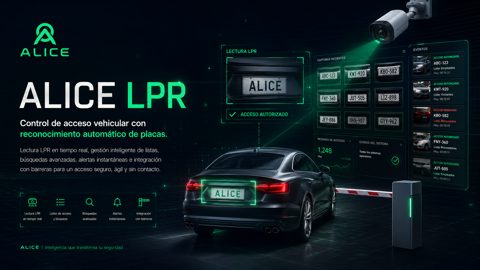 ALICE LPR: reconocimiento automático de placas vehiculares
