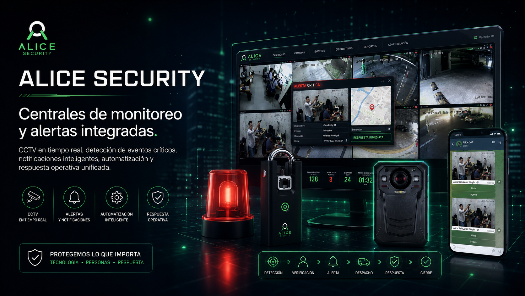 ALICE Security: monitoreo centralizado con analítica de video inteligente